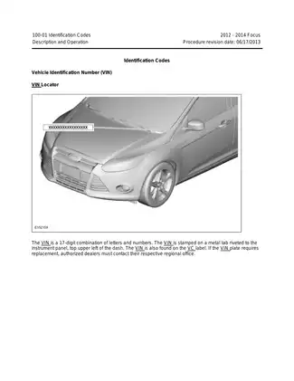 2012-2014 Ford Focus repair manual Preview image 1