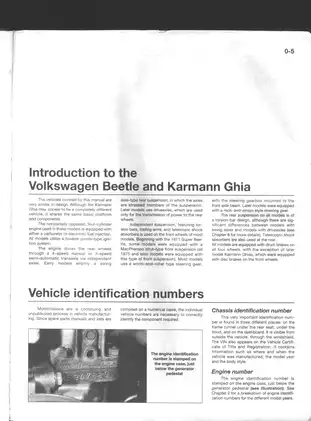 1954-1979 Volkswagen Beetle & Karmann Ghia shop manual Preview image 4