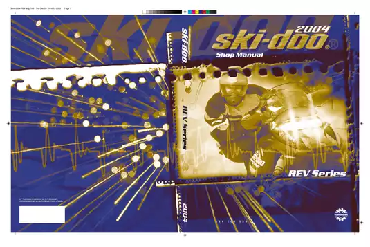 2004 Ski-Doo REV series shop manual Preview image 1