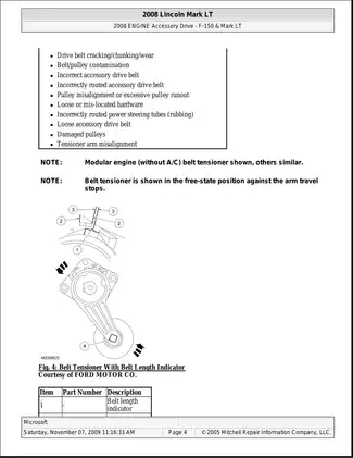 2005-2008 Lincoln Mark LT shop manual Preview image 4
