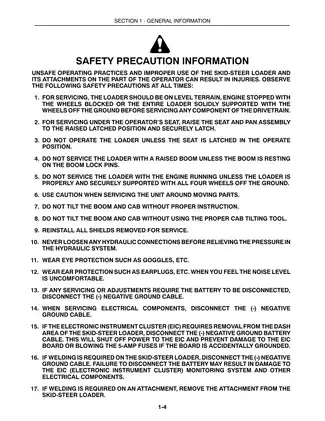 New Holland L465, LX465, LX485 Skid Steer Loader manual Preview image 4