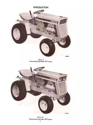 Cub Cadet International 72, 104, 105, 124, 125 tractor operations & maintenance manual Preview image 4