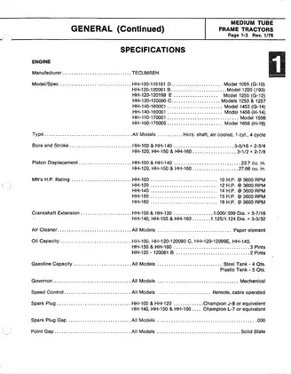 1962-1969 FMC Bolens™ 600, 800, 900, 1000, 650, 750, 850, 1050, 1220, 1225 garden tractor service, repair manual Preview image 5