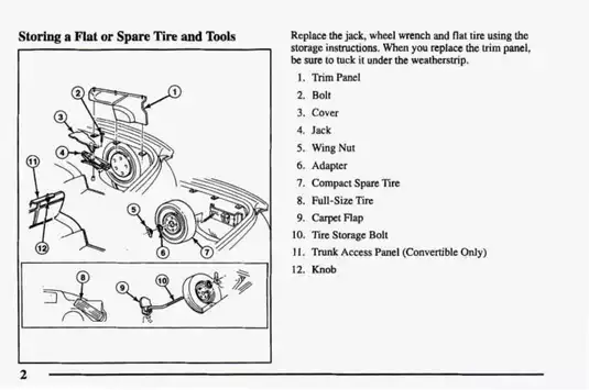 1998 Chevrolet Camaro owners manual Preview image 4