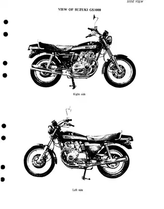 1977-1980 Suzuki GS1000, GS1000E, GS1000S, GS1000L, GS1000E/ST service manual Preview image 4