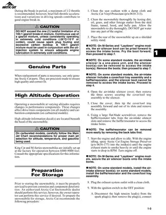 2005 Arctic Cat snowmobile manual Preview image 4