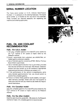 1990-1993 Suzuki VX800 service and shop manual Preview image 4
