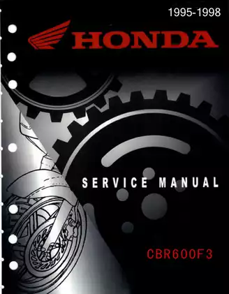 1995-1998 Honda CBR600F3, CBR600 service manual Preview image 1