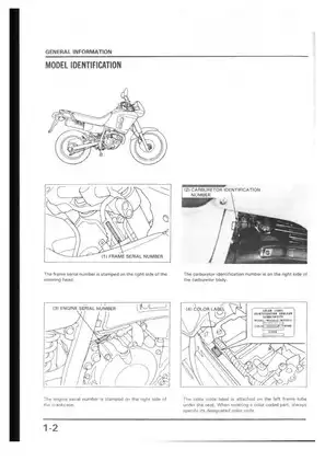 1988-1993 Honda NX250 repair, service and shop manual Preview image 4