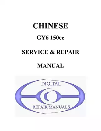 Chinese Scooter GY6 150cc service & repair manual Preview image 1