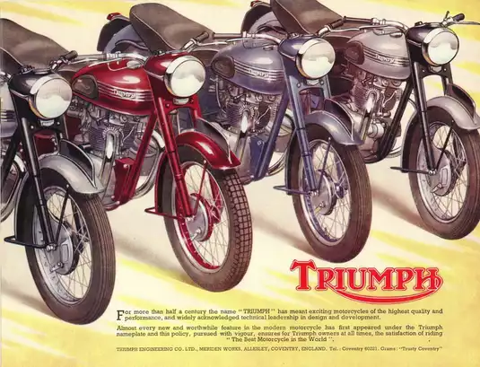 1945-1955 Triumph Speed Twin, Thunderbird, Tiger 100 and 110, Trophy, 3T Deluxe models workshop instruction manual Preview image 4