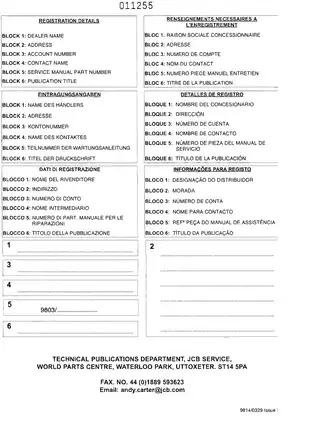 JCB 1400B Backhoe Loader service manual Preview image 2