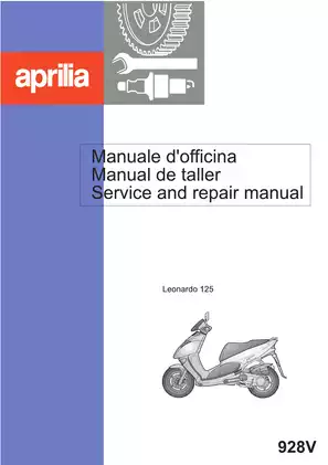 1996-2006 Aprilia Leonardo 125 scooter manual Preview image 1