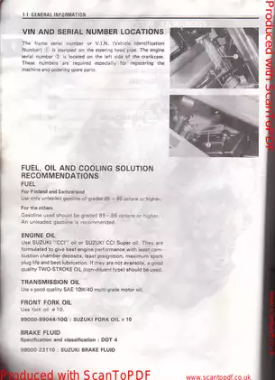 1992 Suzuki RG 125 Gamma service and repair manual Preview image 2