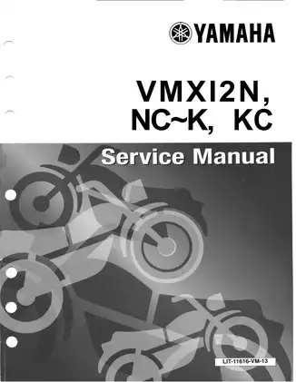 1985-1993 Yamaha VMX12 service manual Preview image 1
