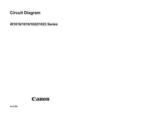 Canon ImageRunner iR1018, iR1019, iR1022, iR1023 service manual Preview image 1