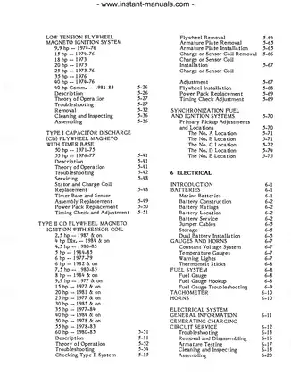 1971-1990 Johnson Evinrude 1 hp -60 hp outboard motor service manual Preview image 3