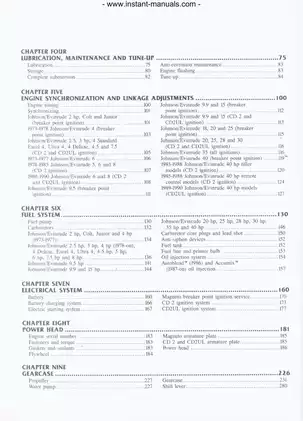 1973-1990 Johnson Evinrude 2hp - 40hp outboard motor Colt, Junior,Ultra 4, Excel 4 repair manual Preview image 3