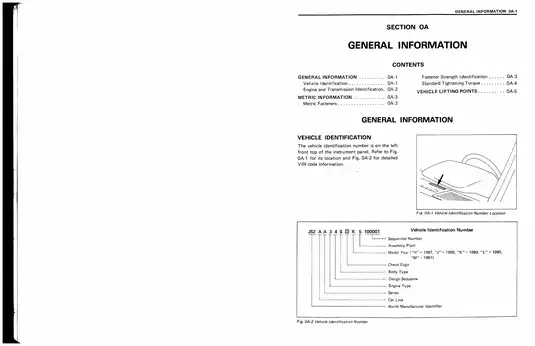 1989-2004 Suzuki Swift 1300 GTI service manual Preview image 3
