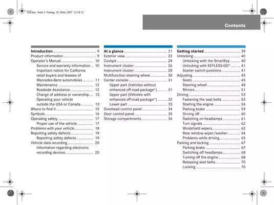 2008 Mercedes-Benz GL 320 CDI owners manual Preview image 4