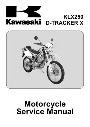 2009 Kawasaki KLX250, D-Tracker X, KLX250S9F, KLX250V9F service manual Preview image 1
