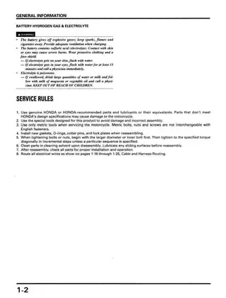 1996-2009 Honda CMX 250, CMX 250C Rebel repair manual Preview image 4