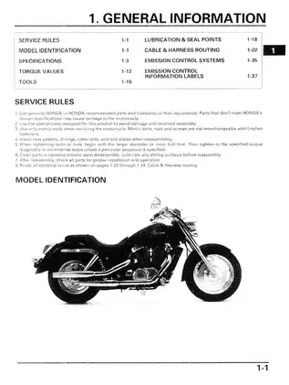 2000-2007 Honda VT 1100 C2, Sabre 1100, VT 1100 repair manual Preview image 3