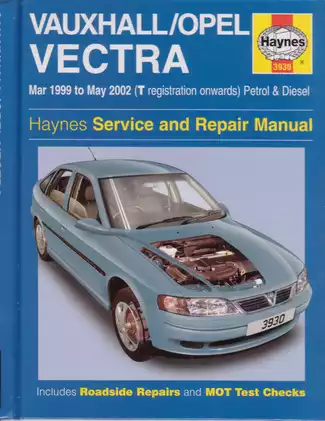 1999-2002 Vauxhall Vectra service and repair manual Preview image 1