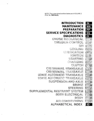 2000-2006 Toyota Celica repair manual Preview image 3