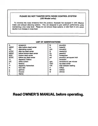 Kawasaki Mule 2510, 2520 service manual Preview image 4