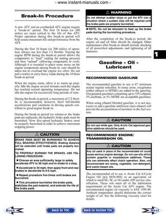 2006 Arctic Cat DVX 400 repair manual Preview image 4