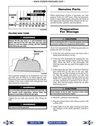 2006 Arctic Cat DVX 400 repair manual Preview image 5