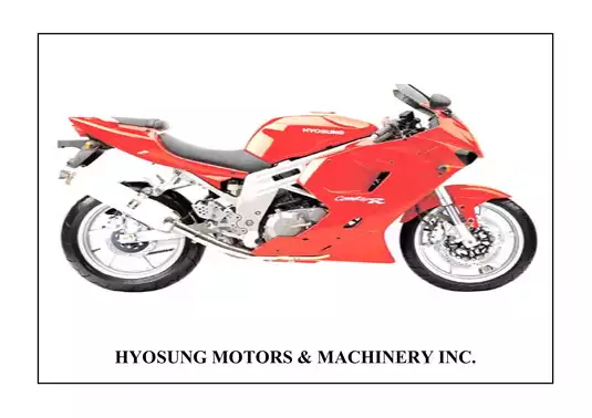 2005 Hyosung Comet 650R, 650S, 650, GT650, GT-650R, 650S repair manual Preview image 1