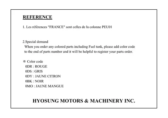 2005 Hyosung Comet 650R, 650S, 650, GT650, GT-650R, 650S repair manual Preview image 2