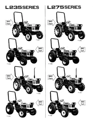 Kubota L235, L275, L235DT, L275DT compact utility tractor operator´s manual Preview image 3