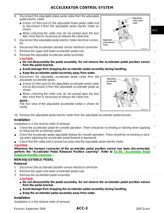 2005 Nissan Quest repair manual Preview image 3