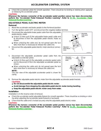 2005 Nissan Quest repair manual Preview image 4