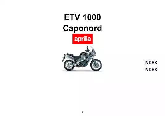 Aprilia ETV Mille 1000 Caponord Rally repair manual Preview image 5