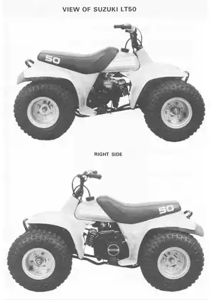 1984-1990 Suzuki LT50 ATV service manual Preview image 2