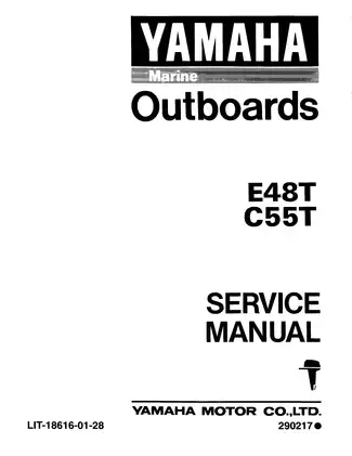 1999 Yamaha Marine E48T, C55T outboard motor service manual Preview image 1
