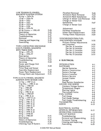 1971-1989 Johnson Evinrude 1 hp - 60 hp outboard motor service manual Preview image 3