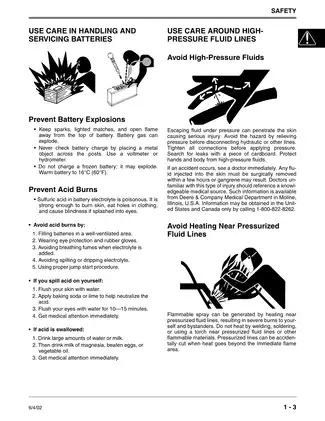 John Deere Z-TRAK F620, Z-TRAK F680, Z-TRAK F687 front-mount mower technical manual Preview image 5
