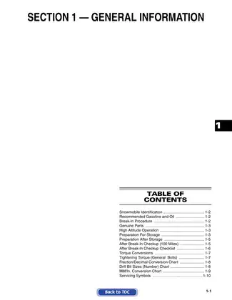 2006 Arctic Cat Snowmobile manual (for all models) Preview image 3