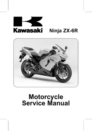 2005-2006 Kawasaki Ninja ZX-6R, ZX636 service manual Preview image 1