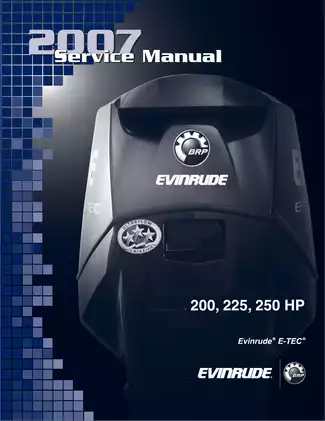2007 Evinrude 200 hp, 225 hp, 250 hp outboard motor service manual Preview image 1