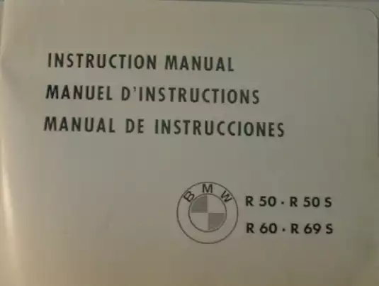 BMW R50, R50S, R60, R69S instruction manual Preview image 2