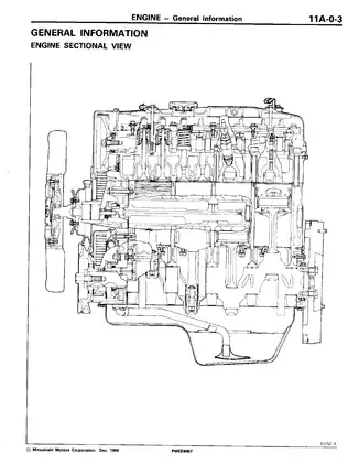 1991-1999 Mitsubishi Pajero engine service manual Preview image 3