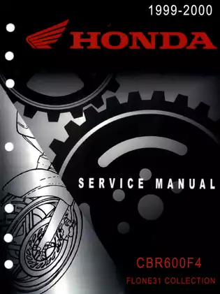 1999-2000 Honda CBR600F4 service manual Preview image 1