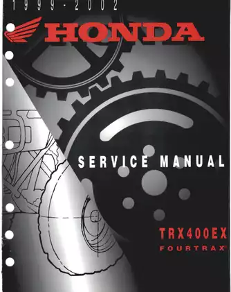 1999-2002 Honda TRX400EX service manual Preview image 1
