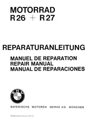1955-1966 BMW R26,  R27 repair manual Preview image 3